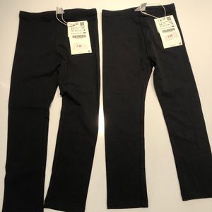NWT Zara girls black leggings